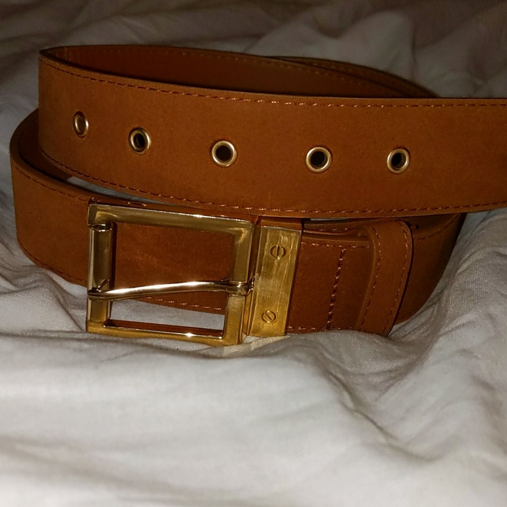 h&m fashion belt brown women's size medium